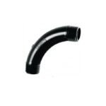 Curva PVC Preto Com Rosca 90 Graus