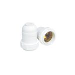 Porta Lâmpada Branco 3/8 Para Coluna Com Arruela E27