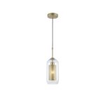 Pendente Bronx 1xE27 De Aço Dourado Blumenau